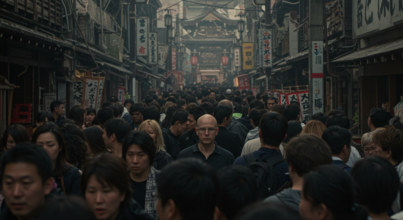 After - The temple looks crowded and creepy